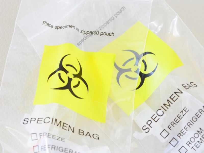 kantong plastik infeksius kuning
